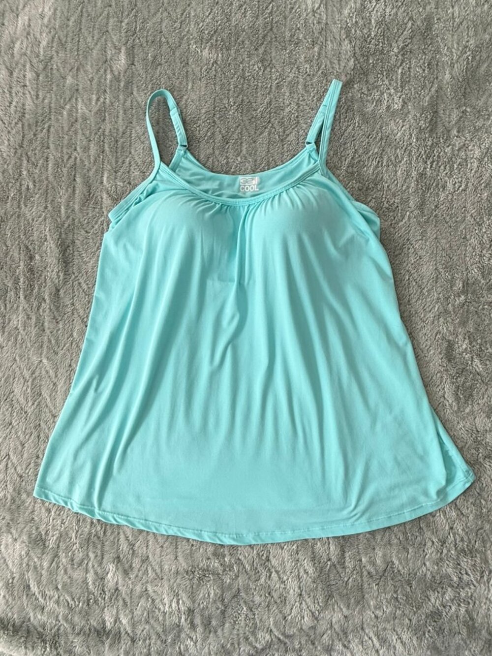 32 Degrees Cool Flowy Cami Tank with Built-In Bra Size XL Like New